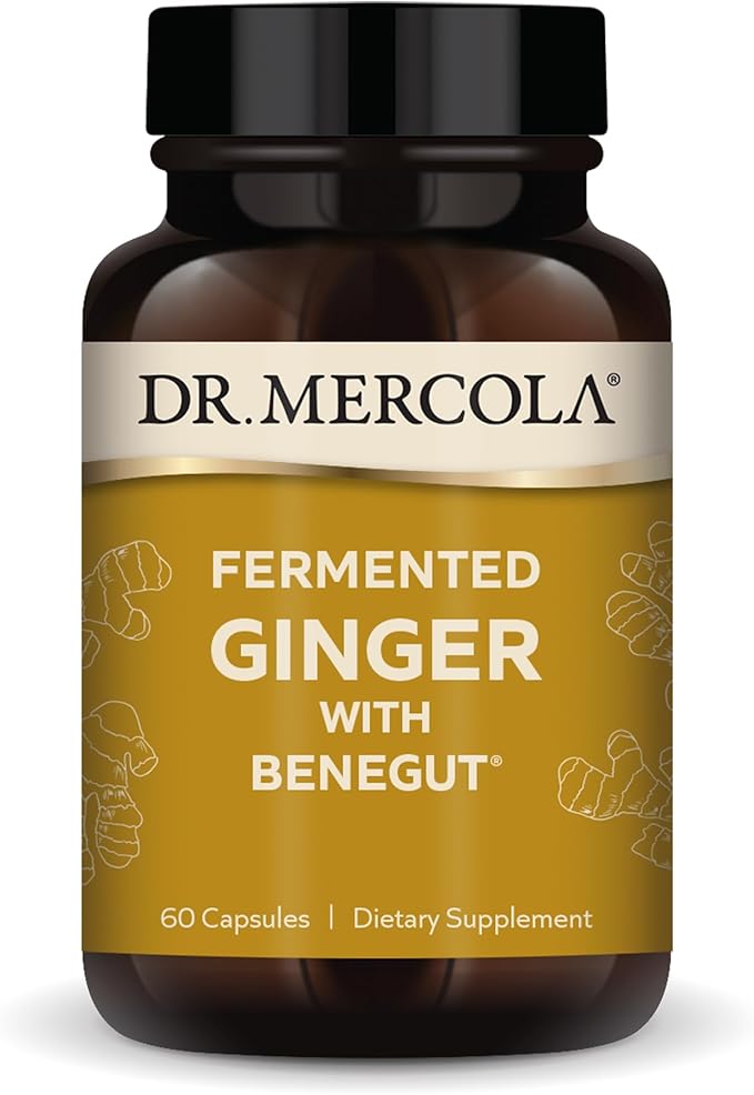 Dr. Mercola, Organic Fermented Ginger Dietary 60 Servings (60 Capsules),
