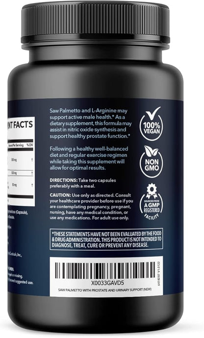 Saw Palmetto for Men with L S7 Plant-Based 60 Male