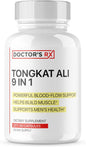 Doctor's RX || #1 New 9 in 1 Tongkat Ali + Horny Goat Weed || Maximize Blood Flow, Increase Mood & Stamina | Ultra Dosed Formula w/ 9 Powerful Ingredients | Research Backed + USA Made - 60 Capsules