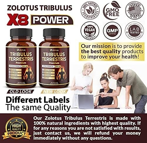 Tribulus Terrestris Supplement for Men & 9050mg Per 5-Month Supply