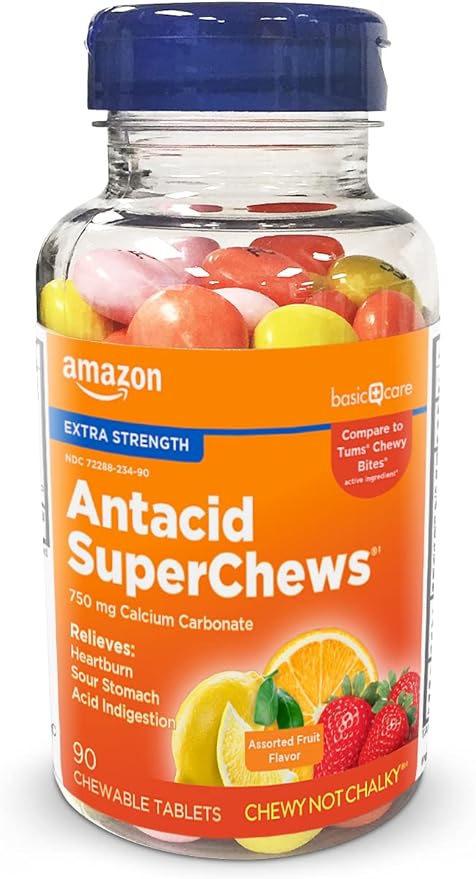 Amazon Basic Care Extra Strength Antacid 90 count