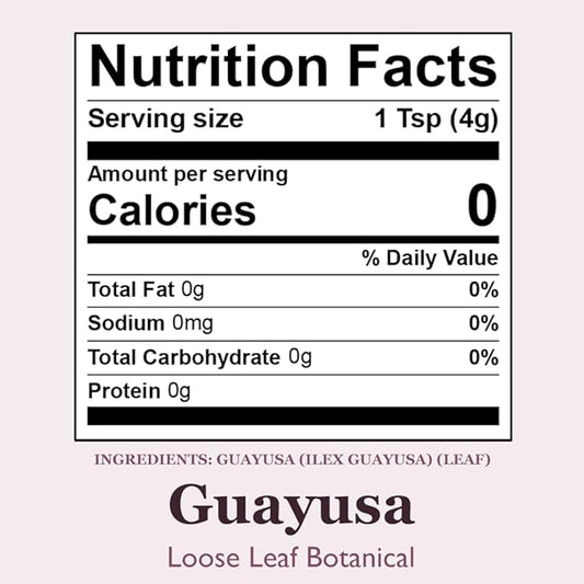 Organic Positively Botanicals Company, Guayusa, Loose 16 Ounce