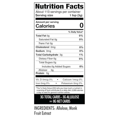 Wholesome Yum Besti Natural Powdered Sugar Substitute - Keto Confectioners Monk Fruit Sweetener Blend With Allulose (No Erythritol) - Non GMO, Zero Carb, Zero Calorie, No Aftertaste (12 oz, 2 Pack)