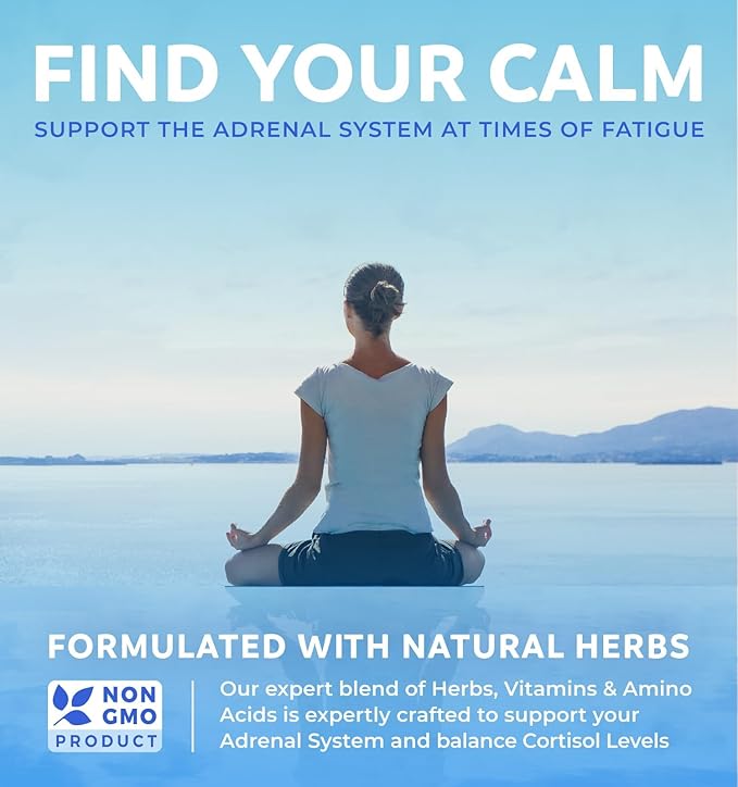 Adrenal System Support & Cortisol Manager (2 Month 60 Capsules
