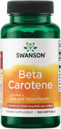 Swanson Beta-Carotene Vitamin A 25000 IU Softgels 7500 mcg (300 Softgels)