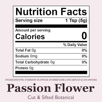 Organic Positively Botanicals Company, Passion Flower, 16 Ounce