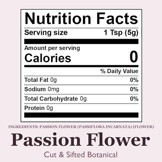 Organic Positively Botanicals Company, Passion Flower, 16 Ounce