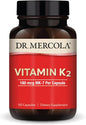 Dr. Mercola Vitamin K2, 90 Servings (90 Capsules), 180 mcg MK-7 Per