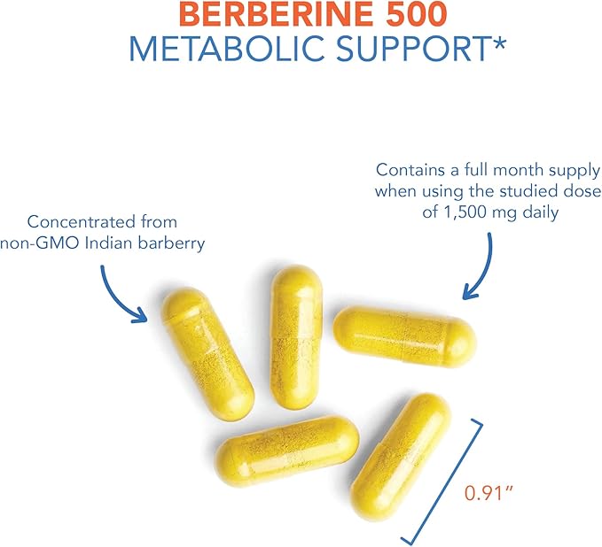 Allergy Research Group Berberine 500mg Supplement 90 Count