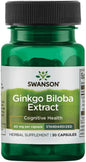 Swanson Ginkgo Biloba Extract 60 Milligrams 30 Capsules