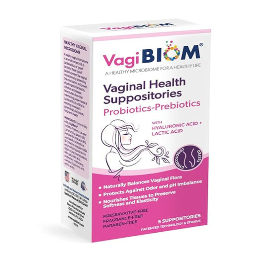 Lactobacillus Suppository: Microbiome Flora balance and Odor Control Regimen; Balance and Nourishes Healthy Flora; Paraben-Free Preservative-Free