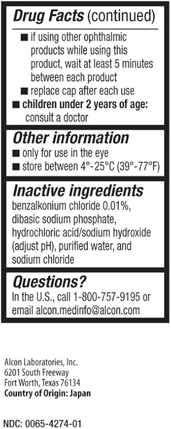 Pataday Twice Daily Relief, 0.17 Fl