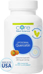 Core Med Science Liposomal Quercetin, 200mg (60 Capsules) - Quercetin Supplement Supports Vitamin C and Zinc Absorption - Promotes Immune System & Heart Health, Gluten-Free & Dairy-Free