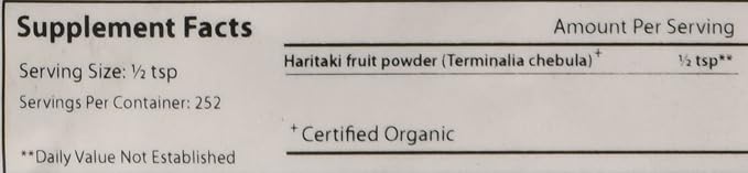 Banyan Botanicals Haritaki Powder – Certified 1 Pound