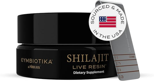 CYMBIOTIKA Pure Shilajit Resin with Elemental 84+ Trace 15g Jar