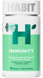 Habit Immunity Supplement (60 Capsules) - New Look, Echinacea, Elderberry, Turmeric, Zinc Blend to Support Immune Health and Antioxidant Levels, Vegan, Non-GMO (1 Pack)