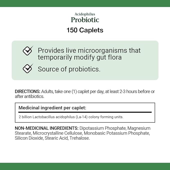 Nature's Bounty Acidophilus Probiotic 2 Billion, 150 caplets