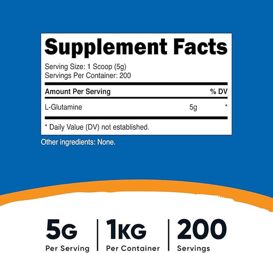 Nutricost L-Glutamine Powder 1 KG