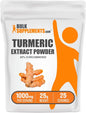 BulkSupplements.com Turmeric Extract Powder - from Turmeric Root, Curcumin Supplements 1000mg, Turmeric Curcumin Powder - Gluten Free, 1000mg per Serving, 25g (0.88 oz) (Pack of 1)