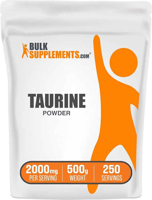 BulkSupplements.com Taurine Powder 2000mg - 2g per 500g (1.1 (1.1 lbs) 1)