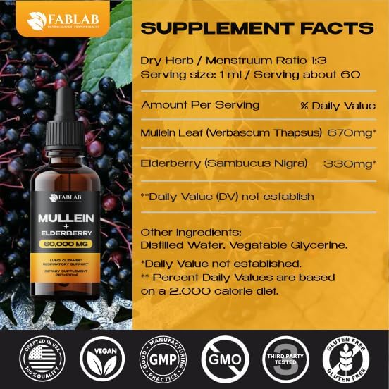 Mullein Leaf Extract with Elderberry 2