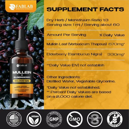 Mullein Leaf Extract with Elderberry 2