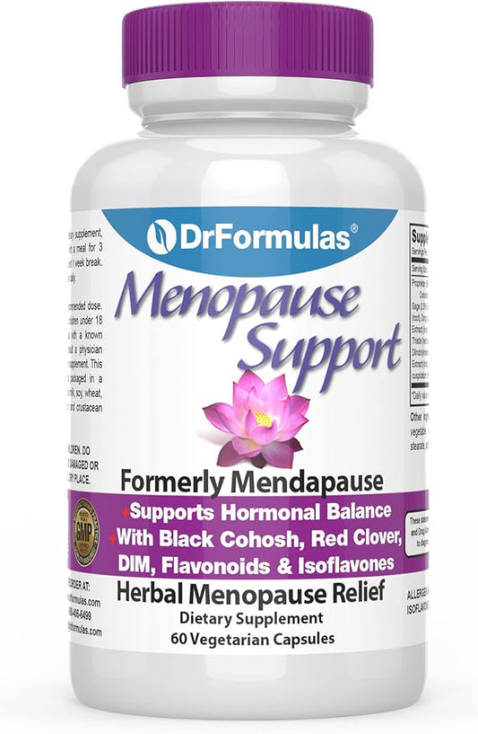 DrFormulas Menopause Supplement for Hot Flashes, (60 Vegetarian