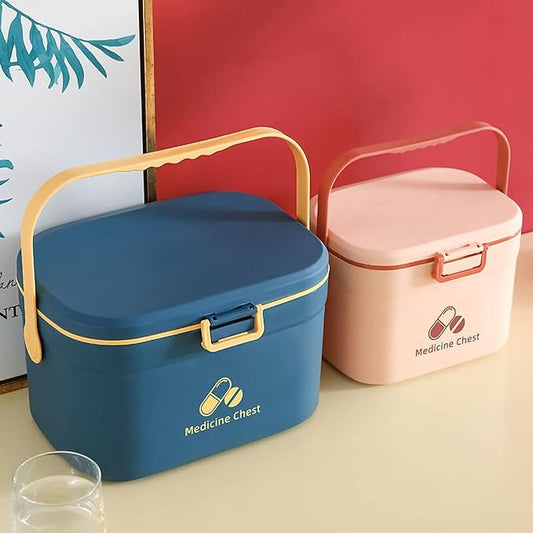 First Aid Box, Empty Medicine Box 2 Layer