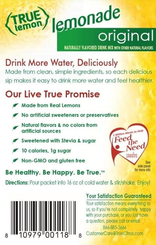 True Lemon lemonade, 1.06 Oz, 10 Count (Pack of 12)