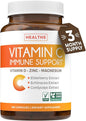 Vitamin C Immune Support Supplement - Immunity Boost Blend with Elderberry Vitamin C and Zinc for Daily & Seasonal Support - Immunity Supplement with Magnesium Zinc Vitamin C and D (3 Months Supply)