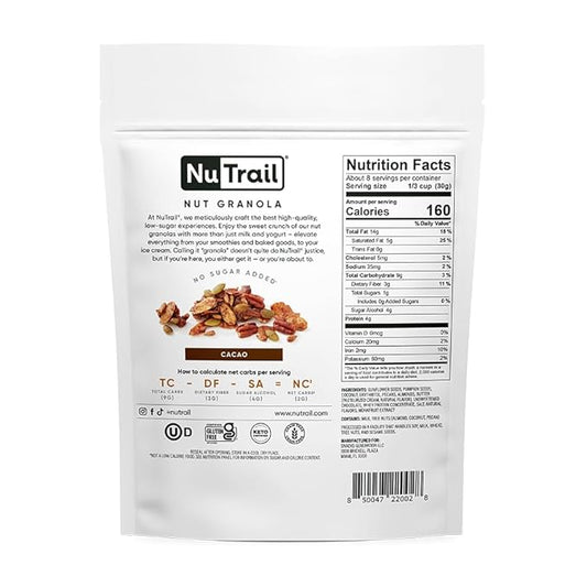 NuTrail Nut Granola Cereal, Cacao, No 8 oz. 1 Count