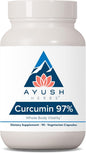 Ayush Herbs Curcumin 97%, Herbal Turmeric 90 Capsules