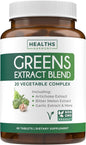 Super Greens Antioxidants Superfoods 2250mg Supplement 20 Ingredients 60 Capsules