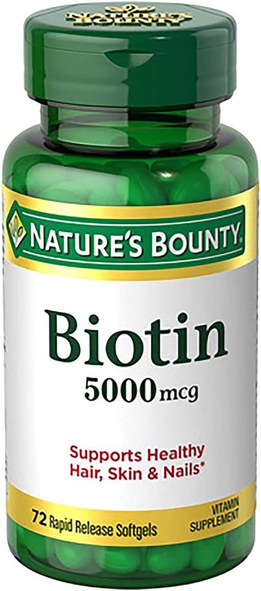 Nature's Bounty Super Potency Biotin 5000mcg 72 softgels 2)