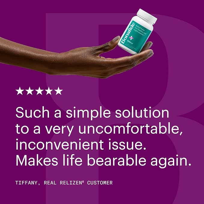 Relizen Bonafide Menopause Relief – Powerful, Hormone-Free Relief from Hot Flashes and Night Sweats During Menopause* – 30 Day Supply (60 Tablets)