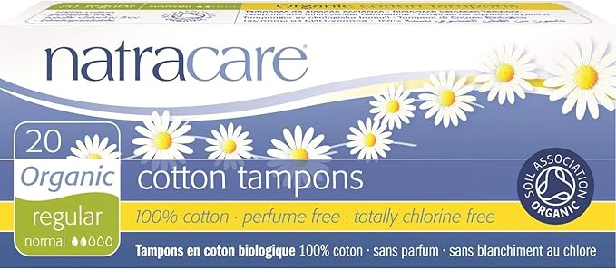 Natracare 1000 Organic All Cotton Non- 20 Count