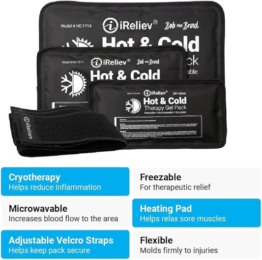 Hot & Cold Therapy Gel Pack 2 Free 6" Extender