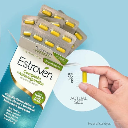 Estroven Complete + Ashwagandha Multi-Symptom Menopause 4 Month 2)