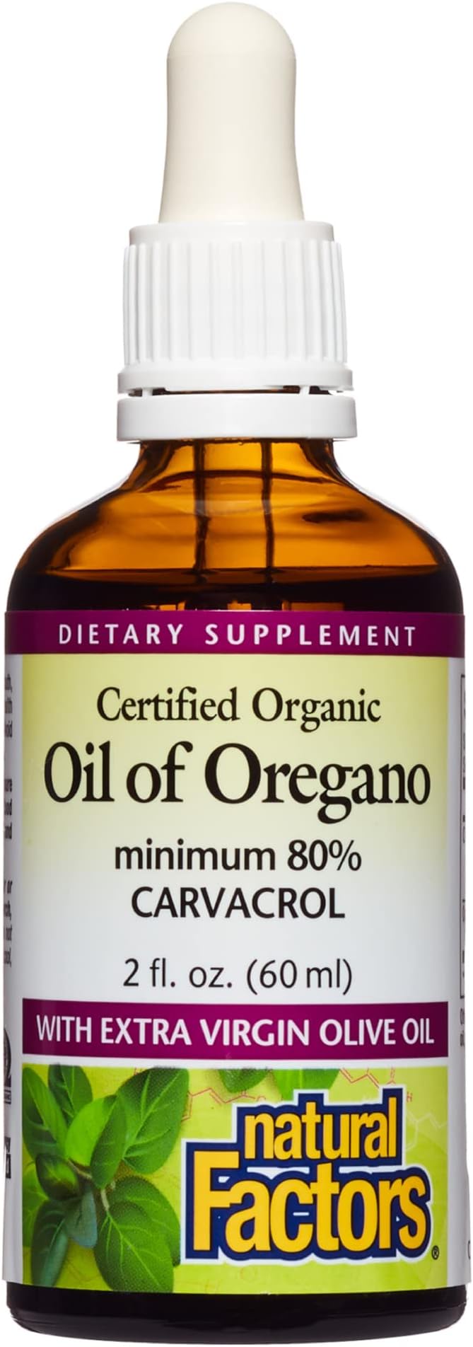 Natural Factors, Certified Organic Oil of 2 Oz