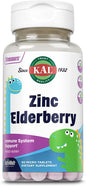 KAL Kids Zinc Elderberry Dinosaurs, Immune 90 Servings, 90 Micro