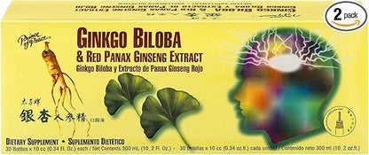 Prince Of Peace Ginkgo Biloba & 0.34 fl. 2 Pack 60 Bottles