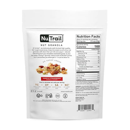 NuTrail Nut Granola Cereal, Vanilla Strawberry, 8 oz. 1 Count