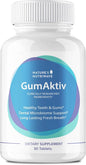 GumAktiv Oral Health Supplement – 3.5 Billion Probiotics, Supports Natural Oral Balance, Cleanses Mouth, Promotes Healthy Gums & Teeth, Non-GMO, Gluten-Free | 30 Tablets, 1 Month Supply