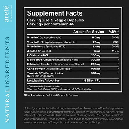 Premium Immunity Booster Supplement – 10 1 Natural 90 Capsules,