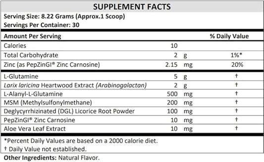 Healthy Gut Vegan Formula | with L-Glutamine and Clinically proven ingrediens | Supports gut permeability, gastrointestinal support, helps alleviate stomach discomfort and boost immunity*