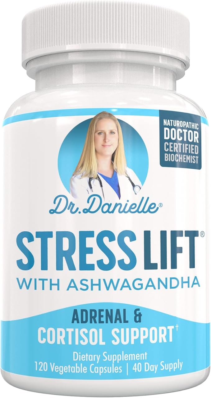 Stress Lift | Best Ashwagandha Supplement 5 in 1 Organic 120 Vegan