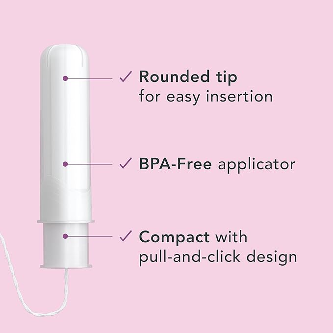 Rael Tampons, Compact Applicator Tampon Made (36 Count,