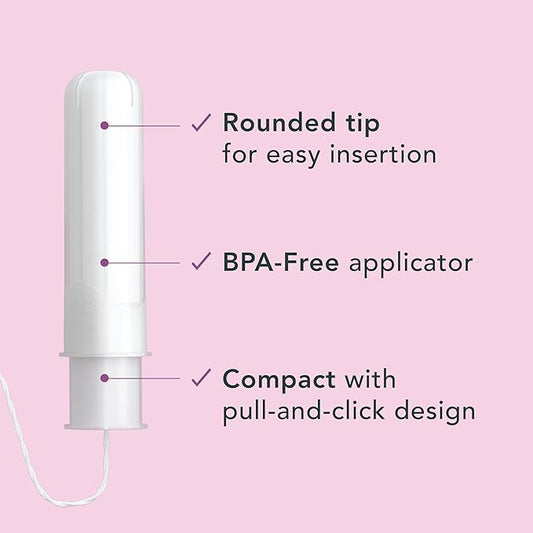 Rael Tampons, Compact Applicator Tampon Made (36 Count,