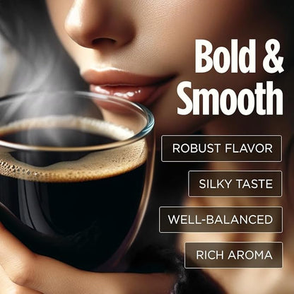 VitaCup Extra Shot Instant Coffee Packets with Espresso Shot, “Red Eye” High Caffeine, Bold Dark Roast w/Vitamin B12, Antioxidants, Premium Instant Coffee in Single Serve Sticks, 48 Ct
