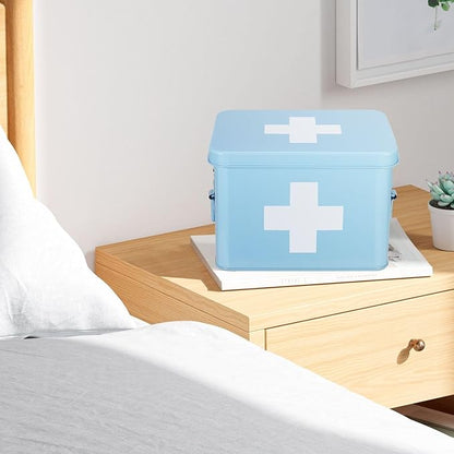 Flexzion First Aid Box Organizer, Empty 8.5 Inch